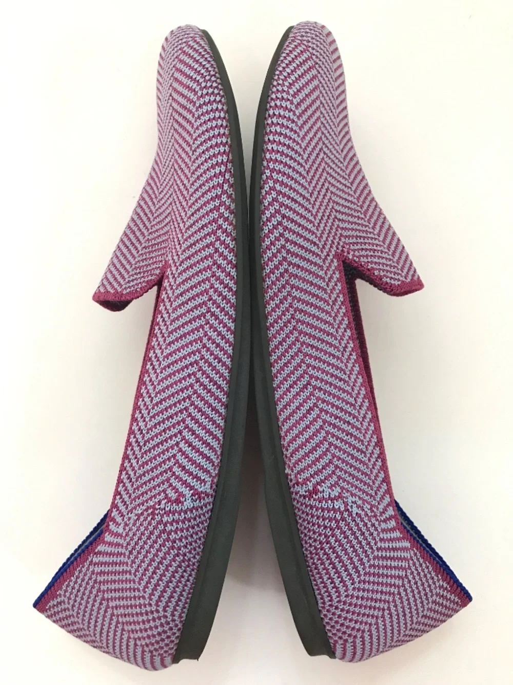 ROTHY’S The Loafer Herringbone Flat Amethyst Women’s Size 9